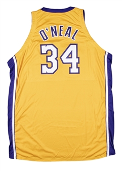 2001-02 Shaquille ONeal Pro-Cut Los Angeles Lakers Home Jersey (Fox LOA)